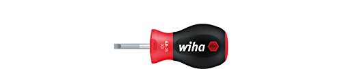 Wiha Schraubendreher SoftFinish® Schlitz mit kurzer Rundklinge, Stubby (26965) 5,5 mm x 25 mm von Wiha