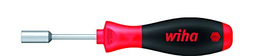 Wiha Schraubendreher SoftFinish® Sechskant-Steckschlüssel mit kurzer Rundklinge (01079) 8 mm x 65 mm ergonomischer Griff für kraftvolles Drehen, Allrounder für Industrie und Handwerk von Wiha