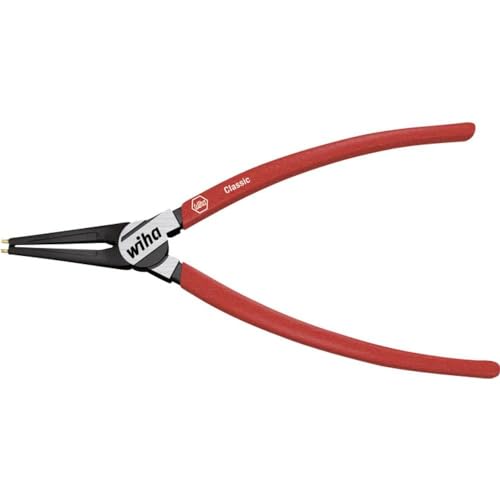 Wiha Sicherungsringzange Classic mit MagicTips® für Aussenringe (Wellen) mit gerader Form (34699) A 1, 140 mm von Wiha