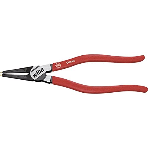 Wiha Sicherungsringzange Classic mit MagicTips® für Innenringe (Bohrungen) mit gerader Form (34689) J 1, 140 mm von Wiha
