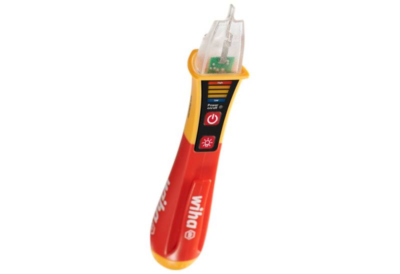 Wiha Spannungsprüfer (43797), 12 - 1.000 V AC, mit Taschenlampe, inkl. Batterien von Wiha
