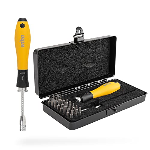 Wiha Schraubendreher mit Wechselklingen Set ESD SYSTEM 4 (33848), 27 tlg. für tiefliegende Schrauben, Schlitz/Kreuz/TORX/Sechskant inkl. Box Wiha Schraubendreher mit Wechselklingen Set ESD SYSTEM 4 (33848), 27 tlg. für tiefliegende Schrauben, Schlitz/Kreuz/TORX/Sechskant inkl. Box von Wiha