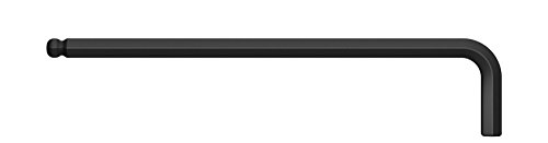 Wiha Stiftschlüssel Sechskant-Kugelkopf, schwenkbar für schwer zugängliche Bereiche, , Zoll-Ausführung brüniert (01423) 1/16 x 80 mm, 15 mm von Wiha