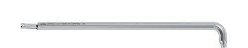 Wiha Stiftschlüssel TORX® Kugelkopf, schwenkbar für schwer zugängliche Bereiche,  Stubby, titansilber (40976) T30 x 191 mm, 19,2 mm von Wiha