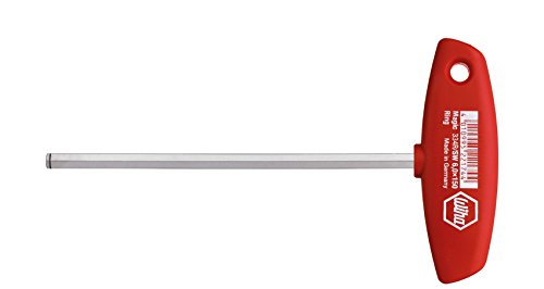 Wiha Stiftschlüssel mit Quergriff Sechskant Klemmringfunktion MagicRing® für das Halten von Schrauben ohne Magnet glanzvernickelt (21962) 10 x 200 mm von Wiha