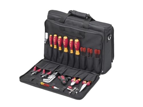 Wiha Werkzeug Set Service-Techniker 30-tlg. inkl. Tasche I Werkzeugsatz für Elektriker I VDE (43879) von Wiha