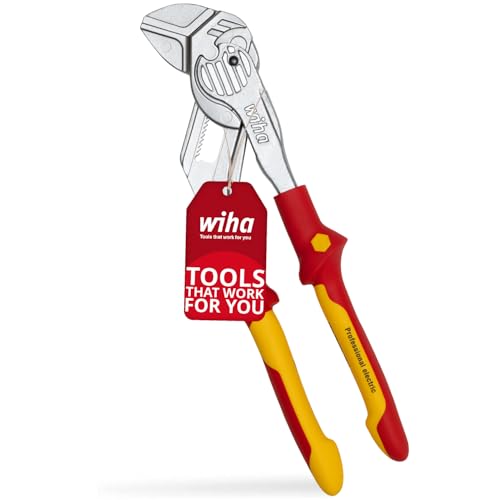 Wiha Zangenschlüssel Professional electric I VDE-isoliert I Spannweite bis 46 mm I 10-fache Kraftverstärkung I Selbsthemmung ab Spannweite 17 (29761) von Wiha
