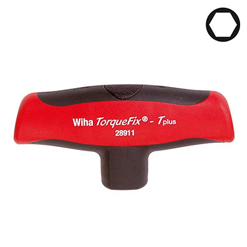 Wiha präziser Drehmoment-Schraubendreher mit Quergriff TorqueFix® Tplus fest voreingestellte Drehmomentbegrenzung (29229) 8 Nm, 6 mm für kontrolliertes Verschrauben in festem Anwendungsbereich, hörbares Klicksignal beim Erreichen des Drehmomentwerts von Wiha