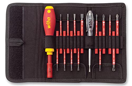 Wiha Schraubendreher und Bit Set slimVario (36068) 17 tlg. in Falttasche | VDE Elektriker | ( Schlitz, Kreuzschlitz, Torx, PlusMinus, Spannungsprüfer) Wiha Schraubendreher und Bit Set slimVario (36068) 17 tlg. in Falttasche | VDE Elektriker | ( Schlitz, Kreuzschlitz, Torx, PlusMinus, Spannungsprüfer) von Wiha