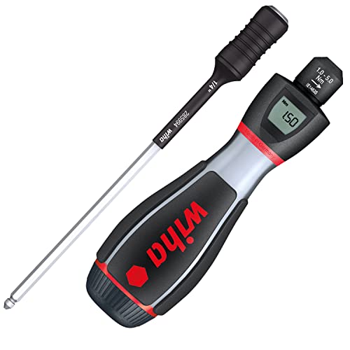 Wiha Drehmoment-Schraubendreher iTorque® (36888), 2 tlg., Schraubenzieher mit Drehmomentwert von 1,0-5,0 Nm, einstellbarer Drehmoment mit digitalem Display, Außensechskant Wiha Drehmoment-Schraubendreher iTorque® (36888), 2 tlg., Schraubenzieher mit Drehmomentwert von 1,0-5,0 Nm, einstellbarer Drehmoment mit digitalem Display, Außensechskant von Wiha