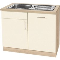 wiho Küchen Spülenschrank "Kiel", 110 cm breit, inkl. Tür/Griff/Sockel für Geschirrspüler von Wiho Küchen