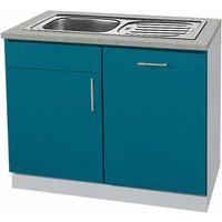 wiho Küchen Spülenschrank "Kiel", 110 cm breit, inkl. Tür/Griff/Sockel für Geschirrspüler von Wiho Küchen