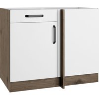 wiho Küchen Eckunterschrank "Elba" Breite: 110 cm, mit Schubkasten und zusätzlichem Einlegeboden von Wiho Küchen