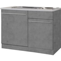 wiho Küchen Spülenschrank "Chicago", 110 cm breit, inkl. Tür/Sockel für Geschirrspüler von Wiho Küchen