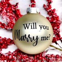 Weihnachtskugeln - Geschenk Set Heiratsantrag Hochzeit von WikUniqueDE