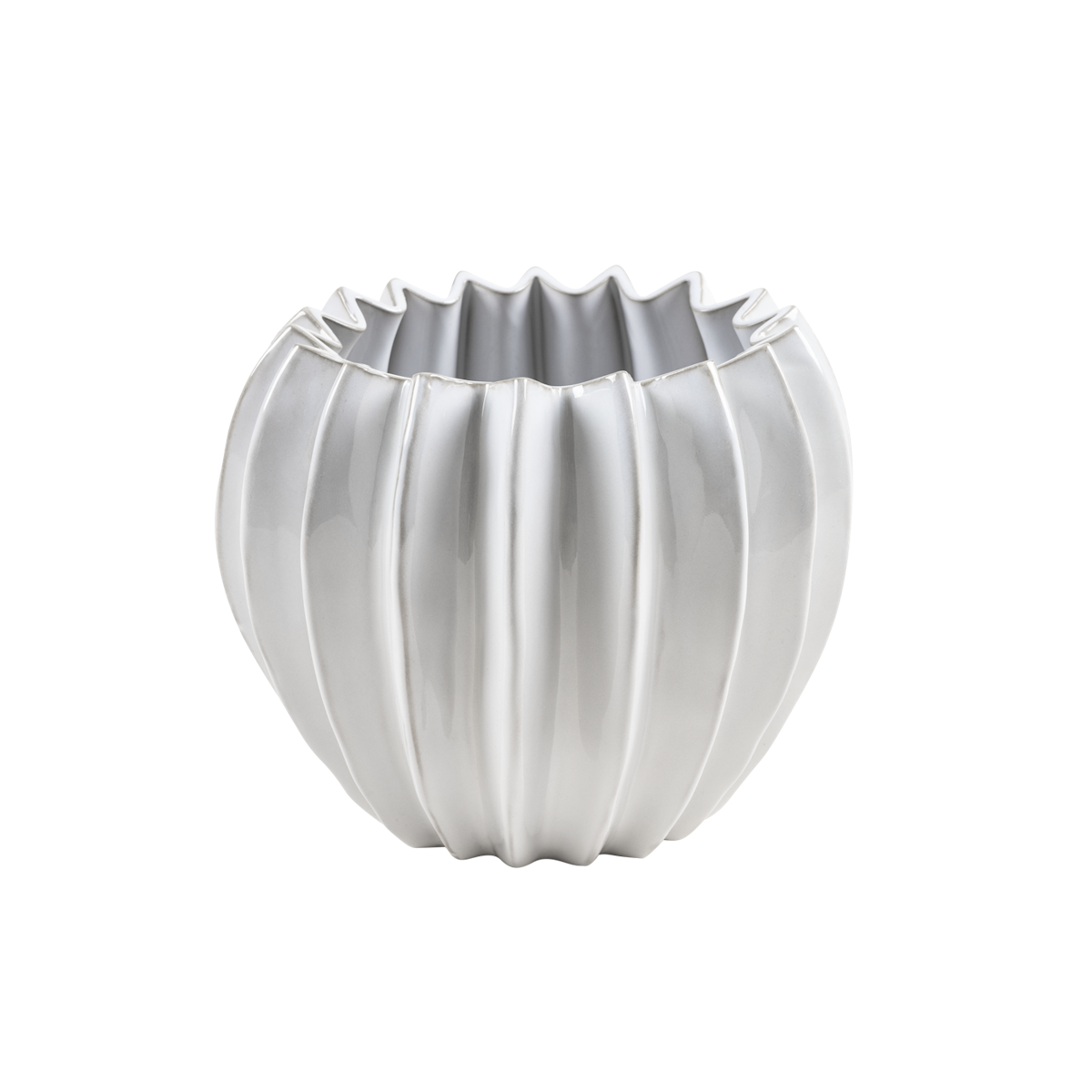 Wikholm form Design Pflanzgefäß / Blumentopf Keramik weiß ⌀ 15 x H 18 cm von Wikholm Form
