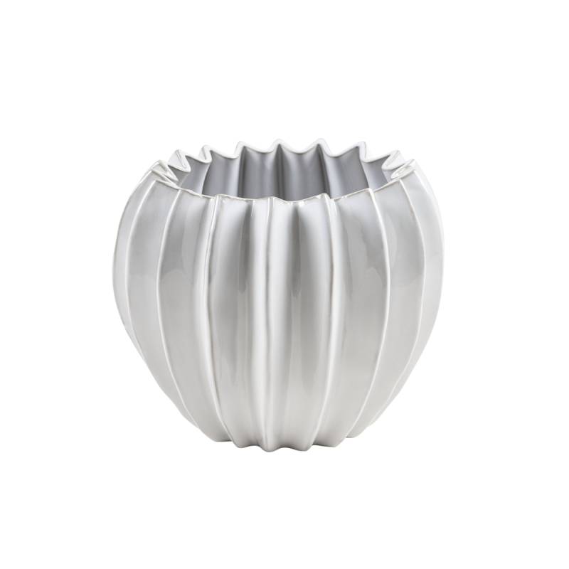Wikholm form Design Pflanzgefäß / Blumentopf Keramik weiß ⌀ 15 x H 18 cm von Wikholm Form
