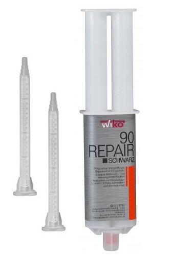 2K Epoxid-Klebstoff 25ML Repair 90 Flüssigmetall schwarz zum schleifen, bohren, schneiden und überlackierbar von Wiko