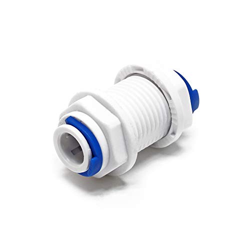 Naturewater Jaco Fitting Verbinder für Schlauch 2x 9,52 mm (3/8") und mit 20,67 mm (1/2") AG, für Trinkwasser Ultrafiltration Mikrofilter Umkehrosmose (RO) von Naturewater