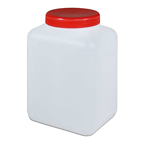 1500 ml Plastikflasche Weithalsflasche mit Deckel Behälter PE-Flasche lebensmittelecht Küche Hobby Aufbewahrung absolut dicht von Wilai