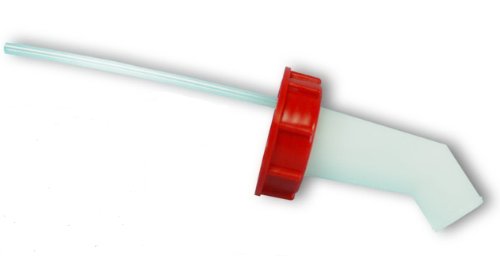 Wilai Schnellausgießer DIN61, Rot, Polyethylen hoher Dichte (HDPE), 3,5 cm breit, 13 cm lang, Made in Germany von Wilai