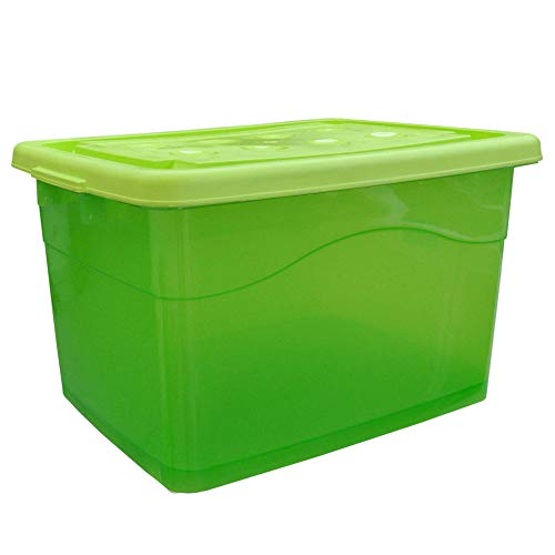 40 Liter Rollenbox Aufbewahrungsbox Plastikbox grün (22256) von Wilai