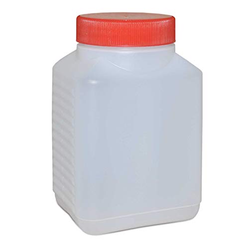 Wilai 5 x 500 ml Plastikflasche Weithalsflasche mit Verschluss Behälter PE-Flasche lebensmittelecht ***Ideal zum Abfüllen von Kosmetikprodukten*** von Wilai