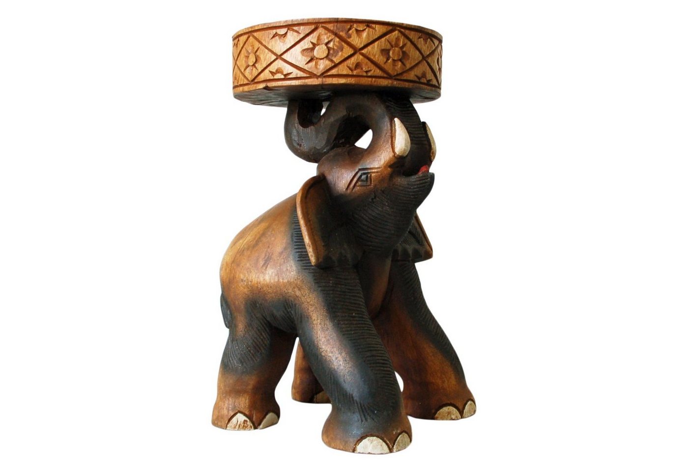 Wilai Blumenhocker Wilai Beistelltisch Elefant Elefantentisch 41cm von Wilai