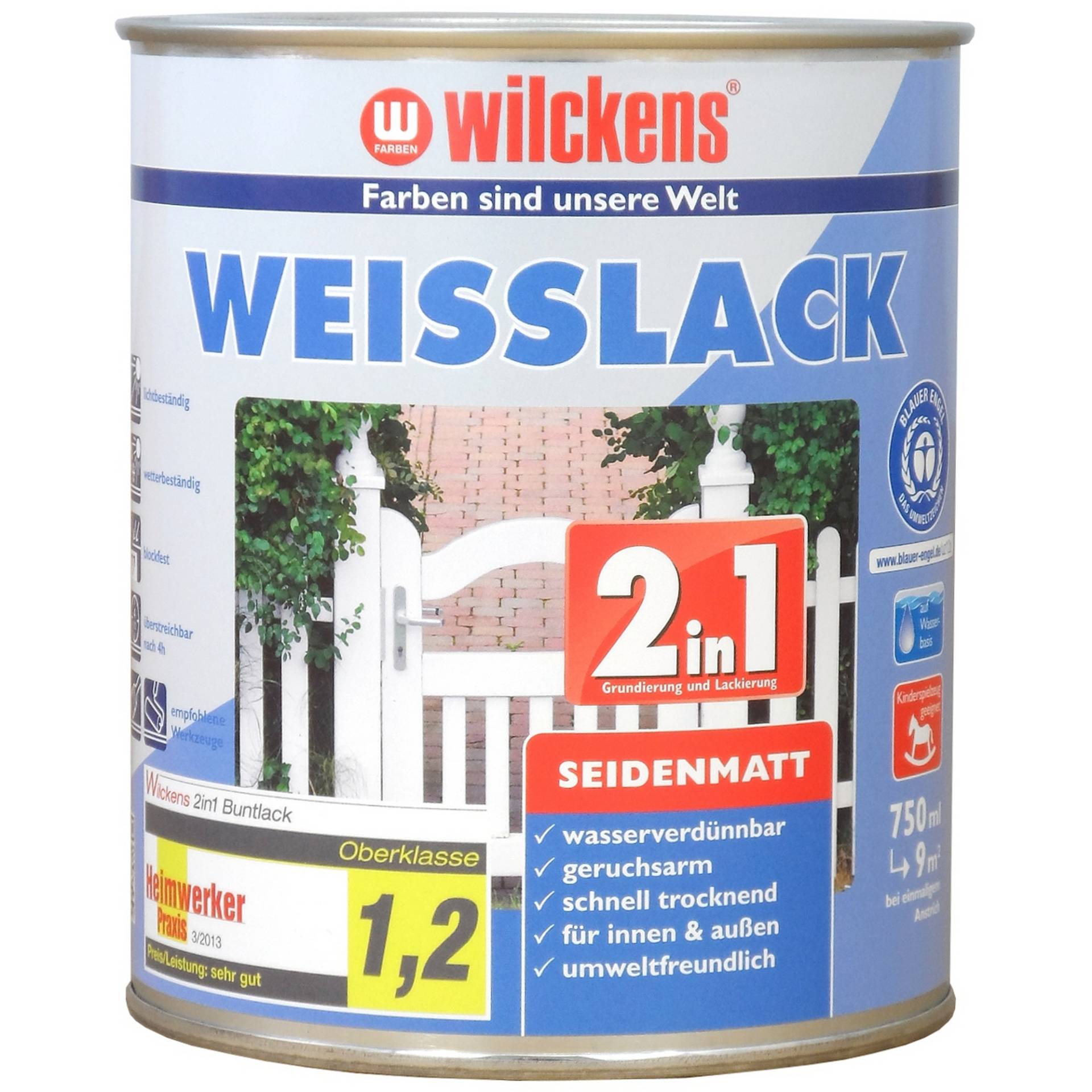 Wilckens 2in1 Weißlack seidenmatt 750 ml Wilckens 2in1 Weißlack seidenmatt 750 ml von Wilckens