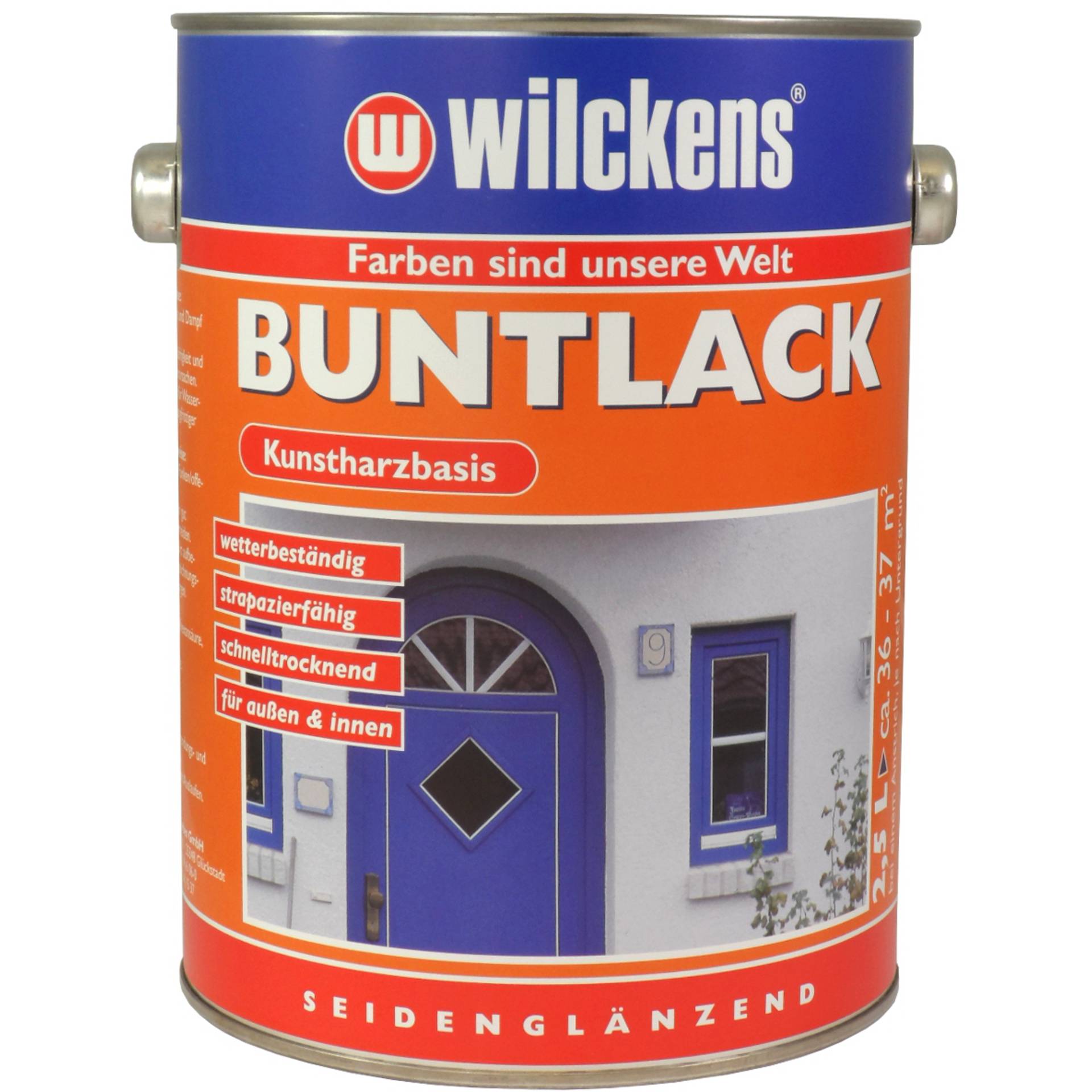 Wilckens Farben Gmbh Buntlack 'RAL 8017' schokobraun seidenglänzend 2,5 l von Wilckens Farben Gmbh