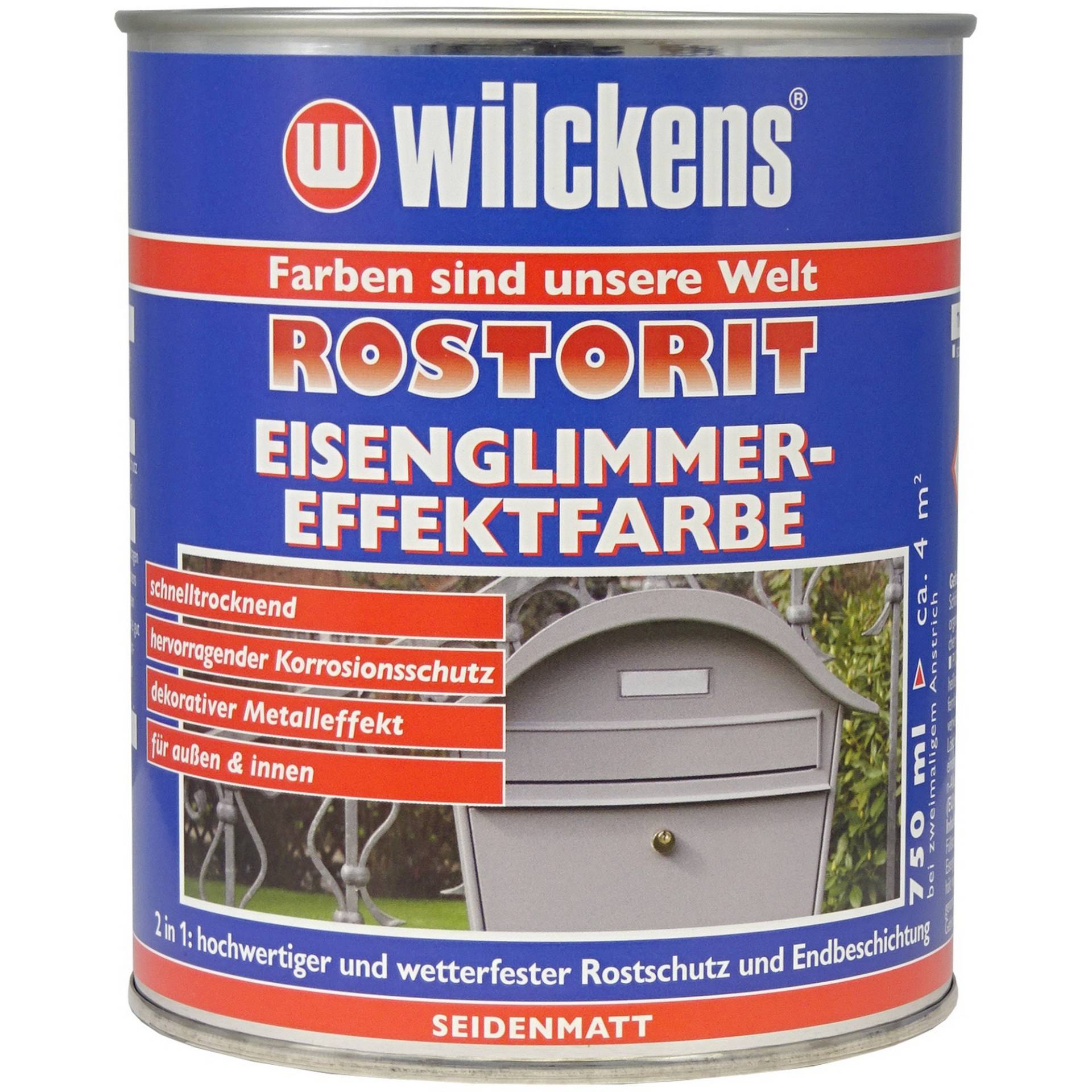 Wilckens Eisenglimmer 'Rostorit' Schwarz seidenmatt 750 ml Wilckens Eisenglimmer 'Rostorit' Schwarz seidenmatt 750 ml von Wilckens