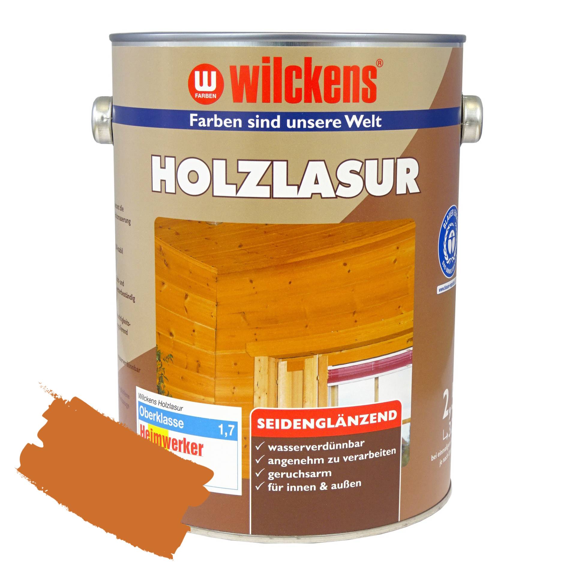 Wilckens Holzlasur LF teakholzfarbend seidenglänzend 2,6 l Wilckens Holzlasur LF teakholzfarbend seidenglänzend 2,6 l von Wilckens