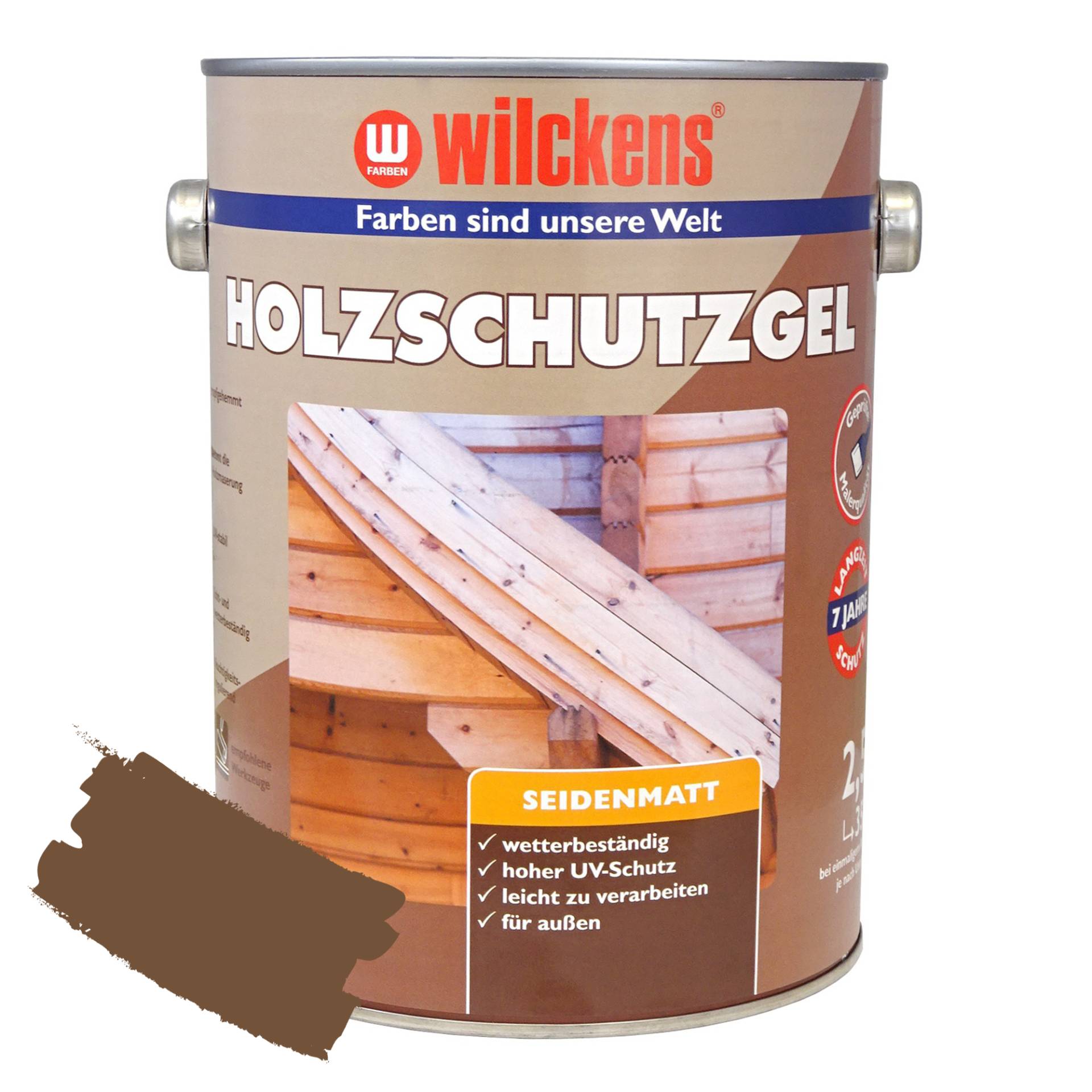 Wilckens Holzschutzgel nussbaumfarben seidenmatt 2,5 l Wilckens Holzschutzgel nussbaumfarben seidenmatt 2,5 l von Wilckens