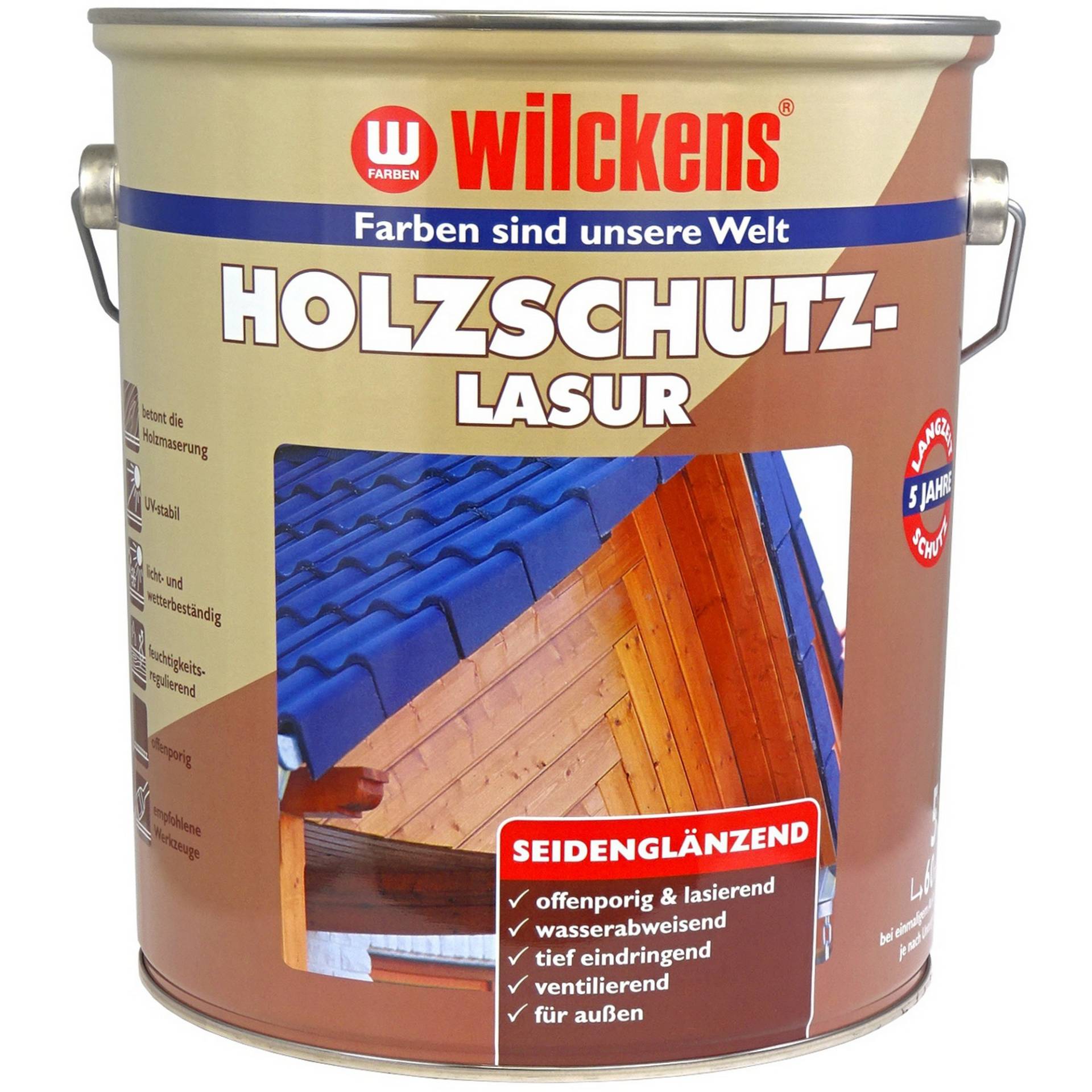 Wilckens Holzschutzlasur nussbaumfarben 5 l Wilckens Holzschutzlasur nussbaumfarben 5 l von Wilckens