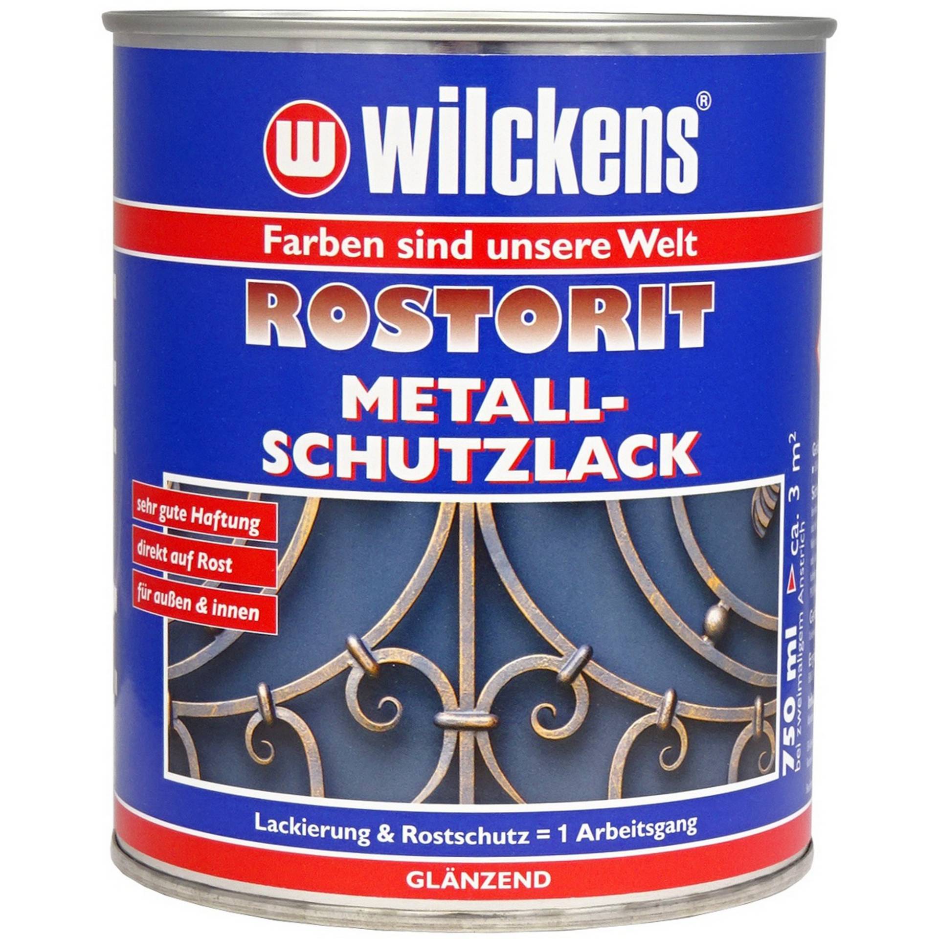 Wilckens Metallschutzlack 'Rostorit' silbergrau glänzend 750 ml Wilckens Metallschutzlack 'Rostorit' silbergrau glänzend 750 ml von Wilckens