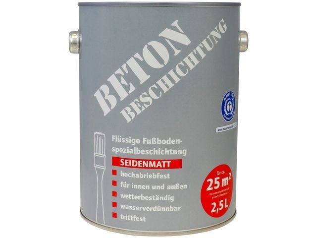Betonbeschichtung 2,5 L kieselgrau seidenmatt von Wilckens Farben