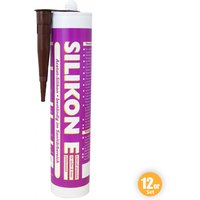 Silikon Fugendicht, Braun, 310 ml 12er Set von Wilckens Farben