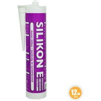 Silikon Fugendicht, Weiß, 310 ml 12er Set von Wilckens Farben