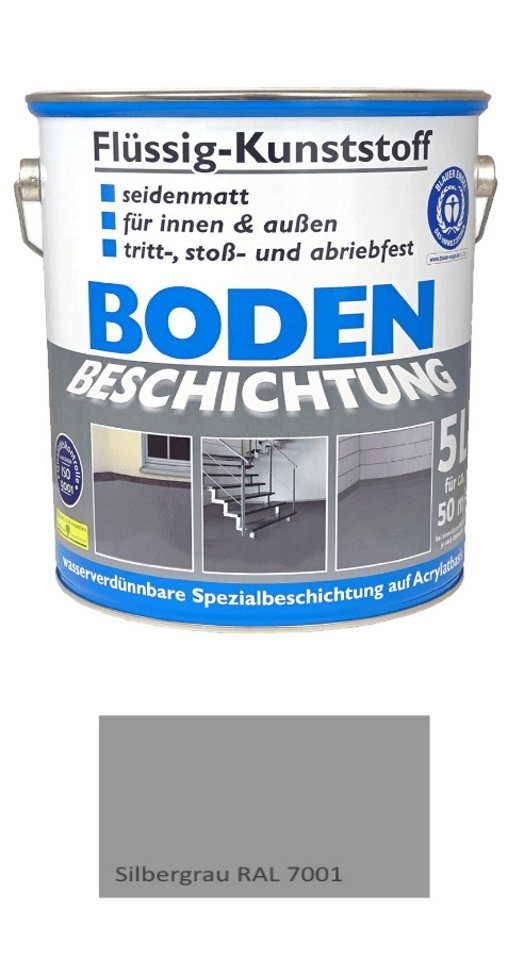 Wilckens Farben Bodenversiegelung Bodenbeschichtung Silbergrau RAL 7001 von Wilckens Farben