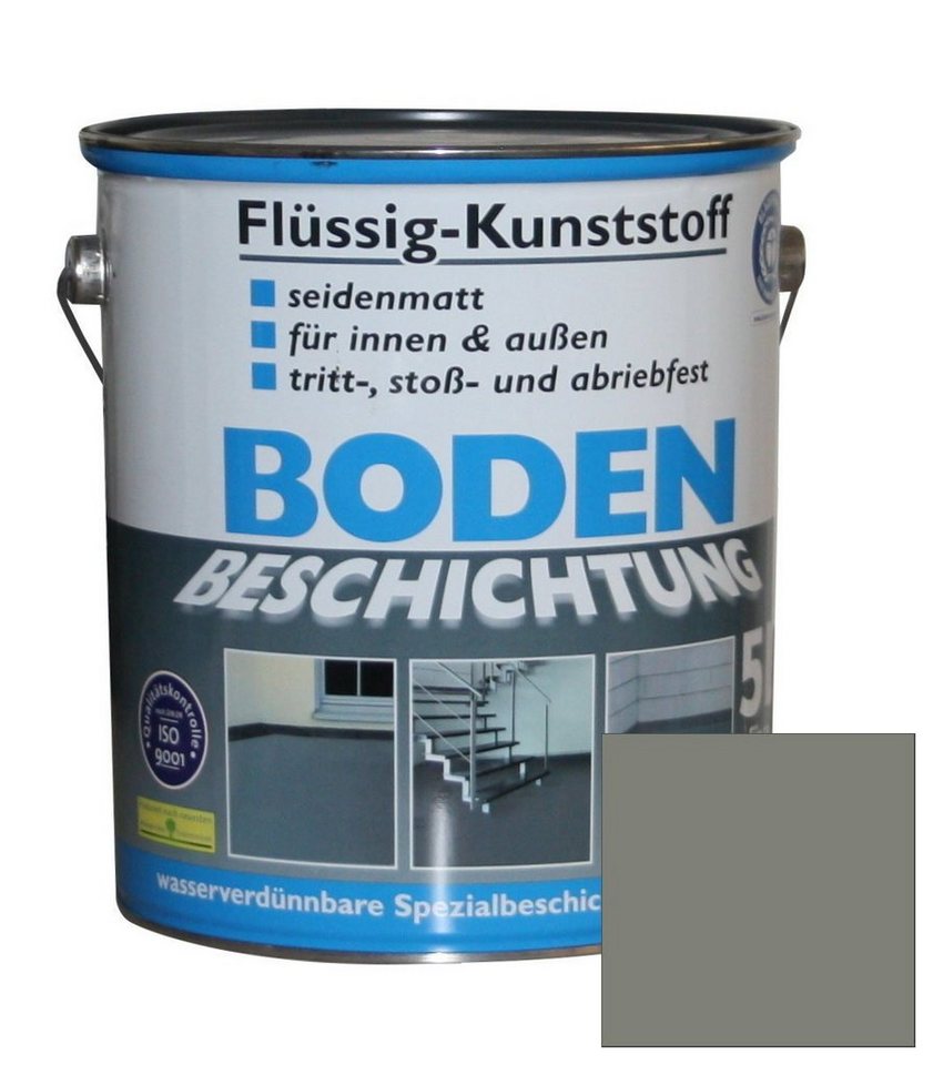 Wilckens Farben Bodenversiegelung Flüssig Kunststoff Bodenbeschichtung 50m², 5 Liter Betonfarbe Beton Beschichtung von Wilckens Farben