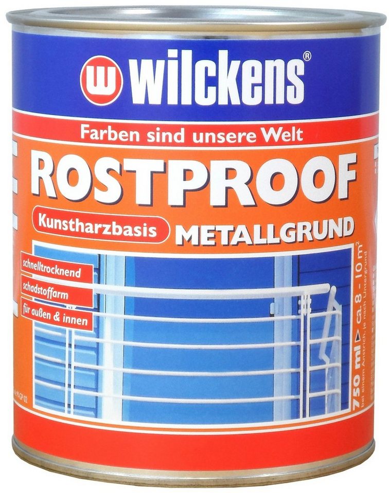 Wilckens Farben Grundierfarbe, Rostproof Metallgrund Grau 0,75 L von Wilckens Farben