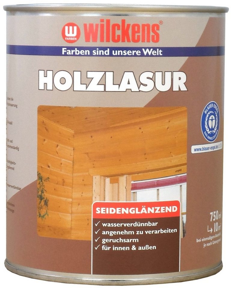 Wilckens Farben Holzschutzlasur, Holzlasur LF Nussbaum 0,75 L von Wilckens Farben