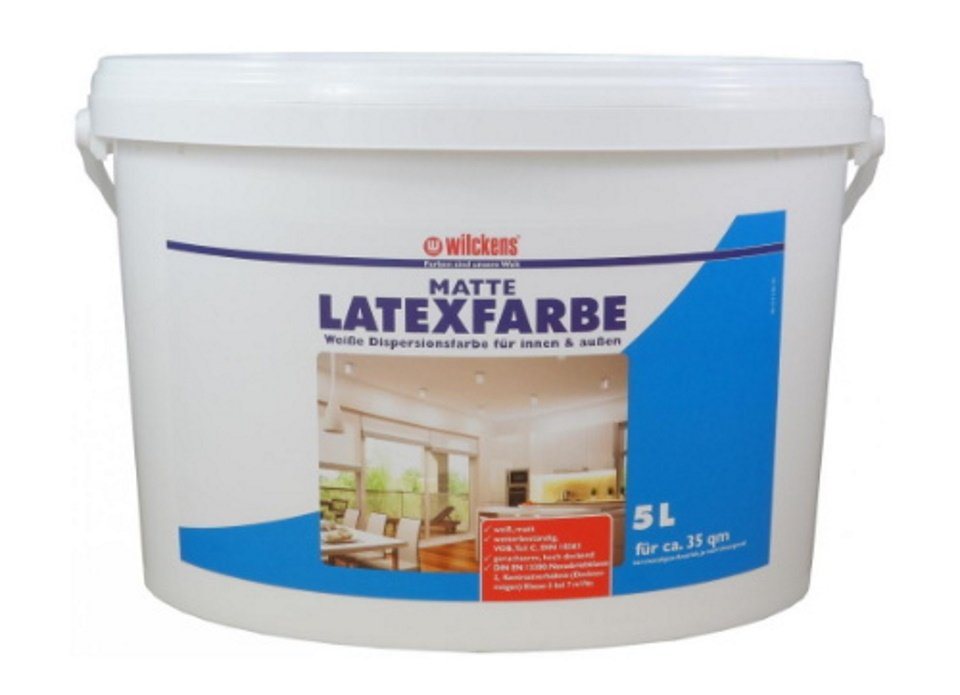 Wilckens Farben Latexfarbe 5 Liter weiße Farbe Latex Matt von Wilckens Farben