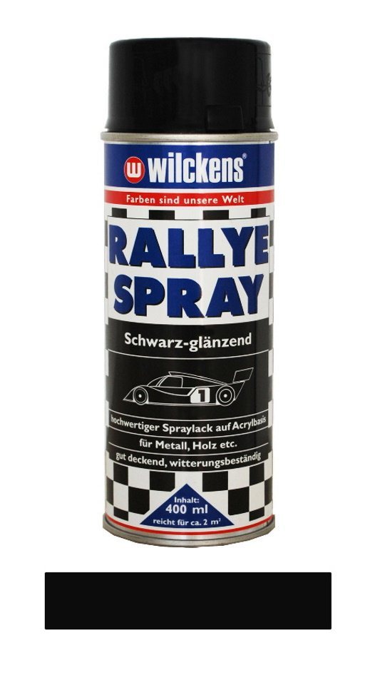 Wilckens Farben Sprühlack 400 ml Rallye Spray Schwarz glänzend von Wilckens Farben