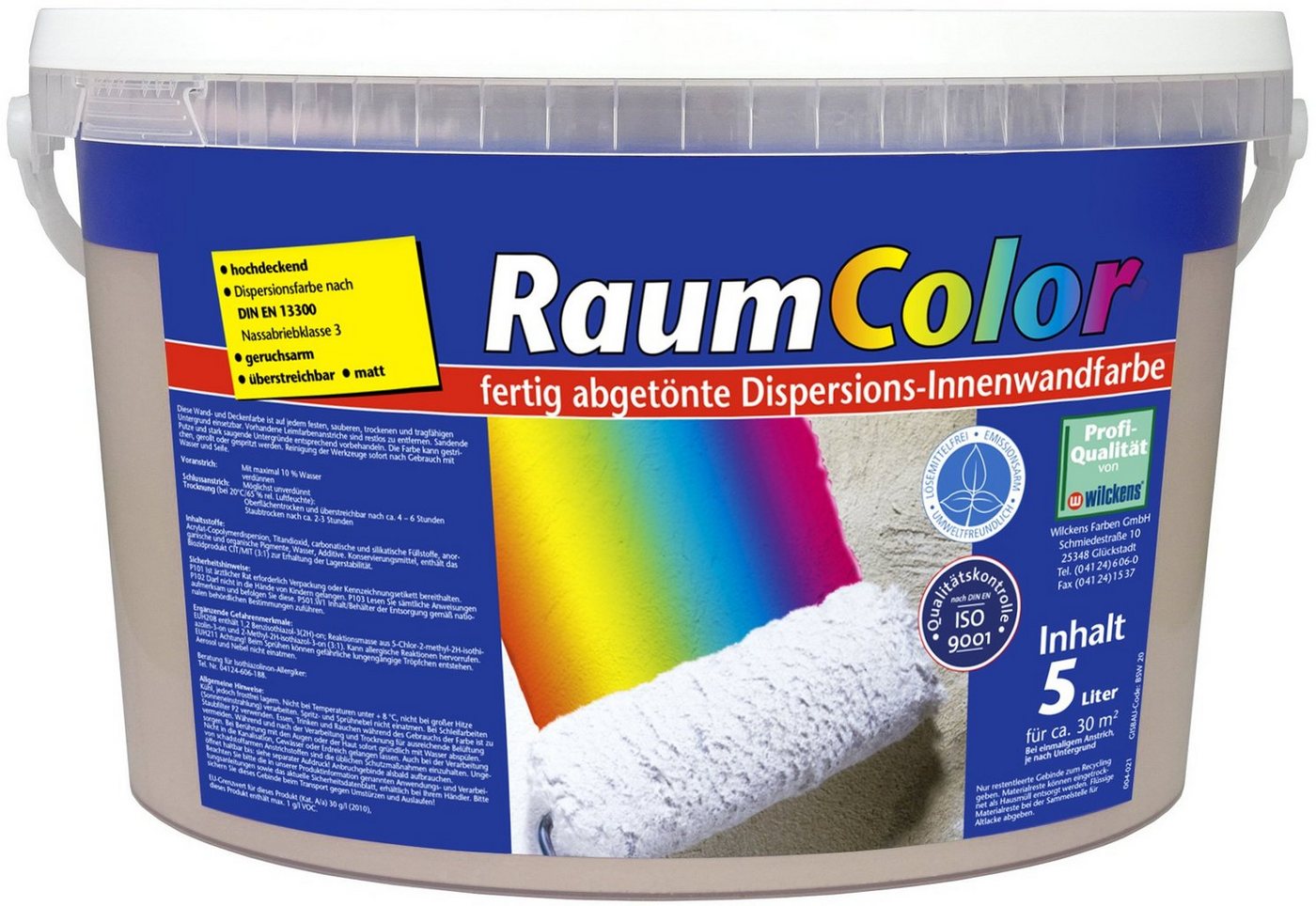 Wilckens Farben Wandfarbe, Raumcolor Cappuccio 5 L von Wilckens Farben