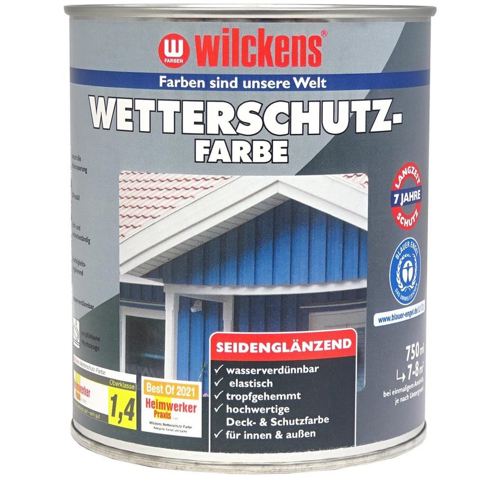 Wilckens Farben Wetterschutzfarbe, seidenglänzend, Anthrazitgrau RAL 7016, 750 ml Wilckens Farben Wetterschutzfarbe, seidenglänzend, Anthrazitgrau RAL 7016, 750 ml von Wilckens Farben