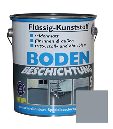 Wilckens Acryl, Bodenbeschichtung, Bodenfarbe RAL7001 Flüssigkunststoff 5L Sonderpreis von Wilckens