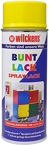 Wilckens Spraylack Buntlack Hochglanz, 400 ml, RAL 1021 Rapsgelb von Wilckens