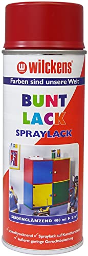 Wilckens Spraylack Buntlack Seidenglanz, 400 ml, RAL 3003 Rubinrot von Wilckens