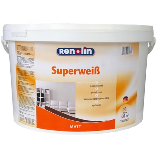 Wilckens 10l Renolin Wandfarbe Superweiß Innenraum weiss matt hohe Deckkraft von Wilckens